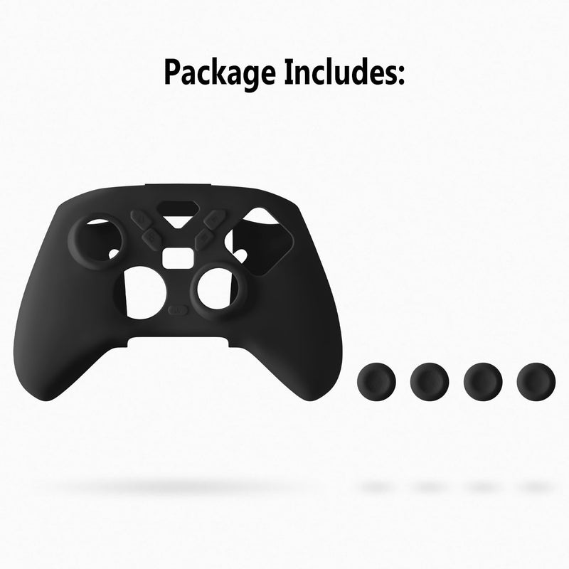Geiomoo Silicone Cover for ASUS ROG Raikiri II Xbox Controller Case, Soft Flexible Scratch Resistant Protective (Black) Black