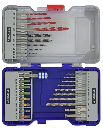 Special Metal/Concrete/Wood Drilling & Screwdriving Set - Quick Change Screwdriver Bit Holder 28pcs