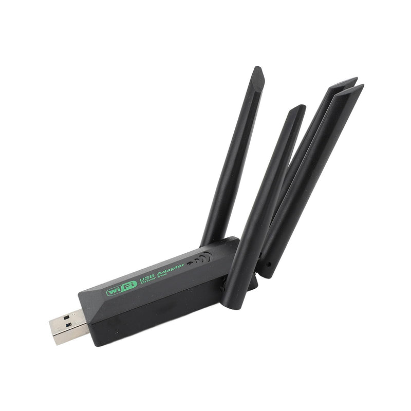 USB Adapter, 1200Mbps USB 3.0 Network Dongle with High Gain 4 Antennas, Dual Band Network Adapter for Desktop Computer Laptop