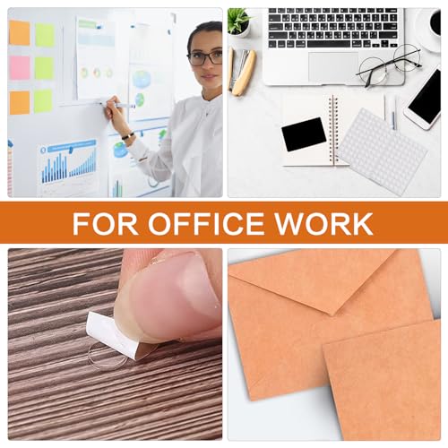 350pcs Clear Double-Sided Sticky Adhesive Dots, 6mm/0.24” Round Transparent Acrylic Nano Glue Pads Heavy Duty, Removable Waterproof Strong Traceless Sticker for Balloons Envelopes Note Craft Photo DIY Diameter: 6mm / 0.24”