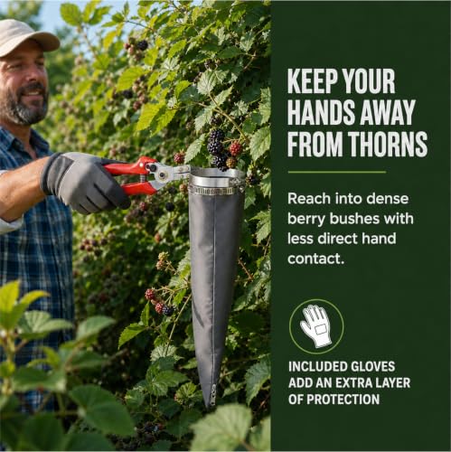 Blackberry picker, berry quick picking tool, fruit picking equipment with razor to avoid thorns in the bushes from hurting your skin