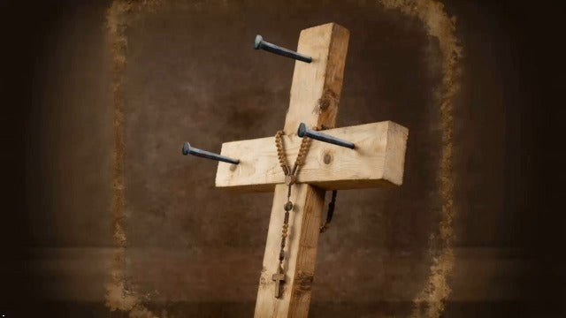 3 Pcs Iron Nails, Hand Forged Rustic Crucifixion Cross Nails
