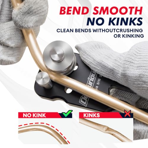 4-in-1 Tubing Bender for 3/16”,1/4”, 5/16” and 3/8” O.D. tubing