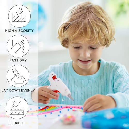 PATIKIL 6x0.27 Inch High Viscosity Hot Glue Sticks, 16 Pcs Hot Glue Gun Sticks Mini Hot Melt Adhesive Glue Stick for DIY Art Craft Repairs Festival Decoration, Black