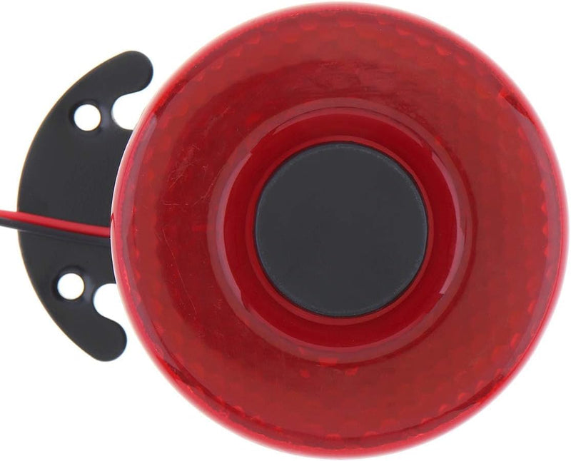 Car Back-up Alarm, 12V/24V 105dB Reverse Beeper Backup Alarm Vehicle Auto Back Up Horn Car Reverse Alarm Buzzer Siren with Light Red