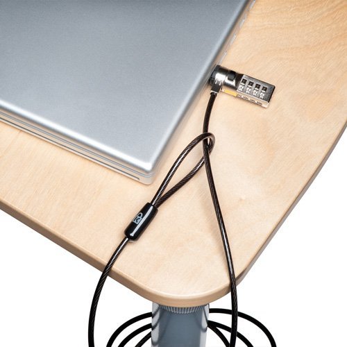Kensington Combination Ultra Cable Lock for Laptops and Other Devices (K64675US),Silver