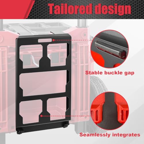 Packout Mounting Plate Compatible with Milwaukee 48-22-8427 Toolbox, Attaches to Rolling Toolbox Handle, Organizer Storage Bracket for Packout Tool Box System suitble for Milwaukee 48-22-8427 Toolbox