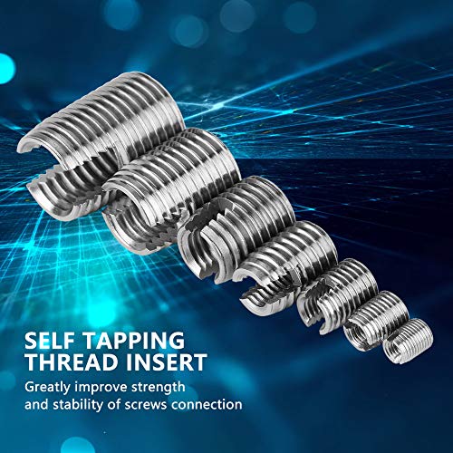 Tangxi 50Pcs M3-M10 Thread Insert Set, Stainless Steel