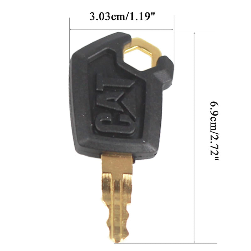 Cat Keys Replacement for Cater-Pillar Heavy Equipment 5P8500 (Pack of 10)