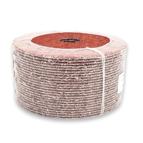 VSM 25-Pack - 4-1/2 inch 60 Grit (Medium) - Ceramic Plus Resin Fiber Disc with Top-Size, Tear-Resistant Fiber Backing, Durable, Hand-Held Machine Compatible Sanding Discs 4-1/2"