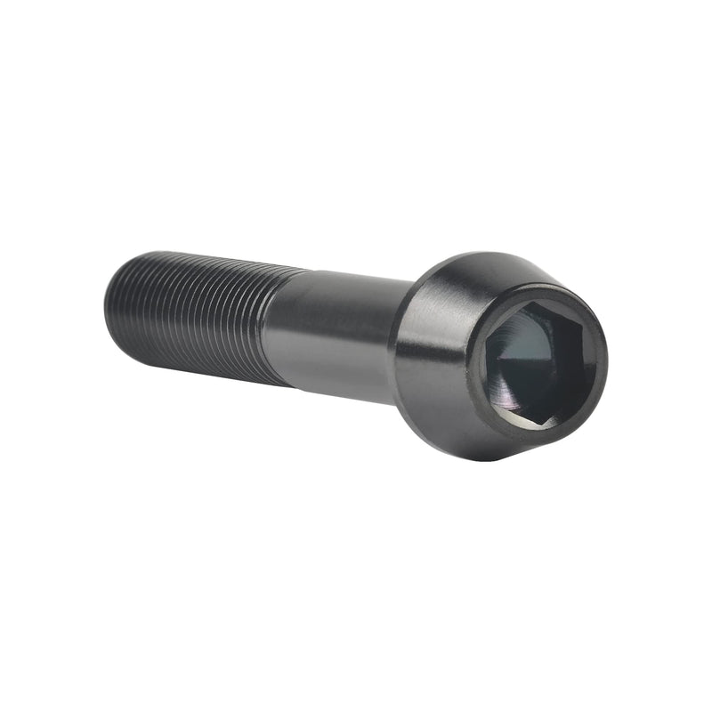 Titanium M10x20 25 30 35 40 45 50 55 60 70 80 100 Ptich 1.25 1.5mm Hex Allen Socket Head Bolt Screws Pack of 4 (M10x60mm Pitch 1.25mm, Black) M10x60mm Pitch 1.25mm