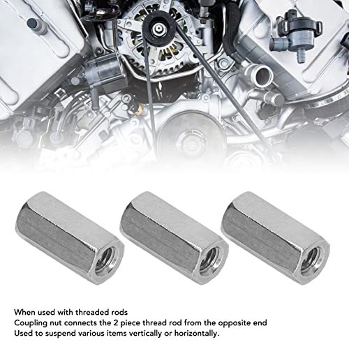 20Pcs Hex Coupling Nuts 304 Stainless Steel, M6x1.0 Threaded Connector