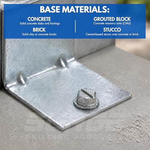 1/4" x 1-1/4" Hex 410 Stainless Steel Concrete Screws with Bit (Box of 100) 1/4" x 1-1/4"