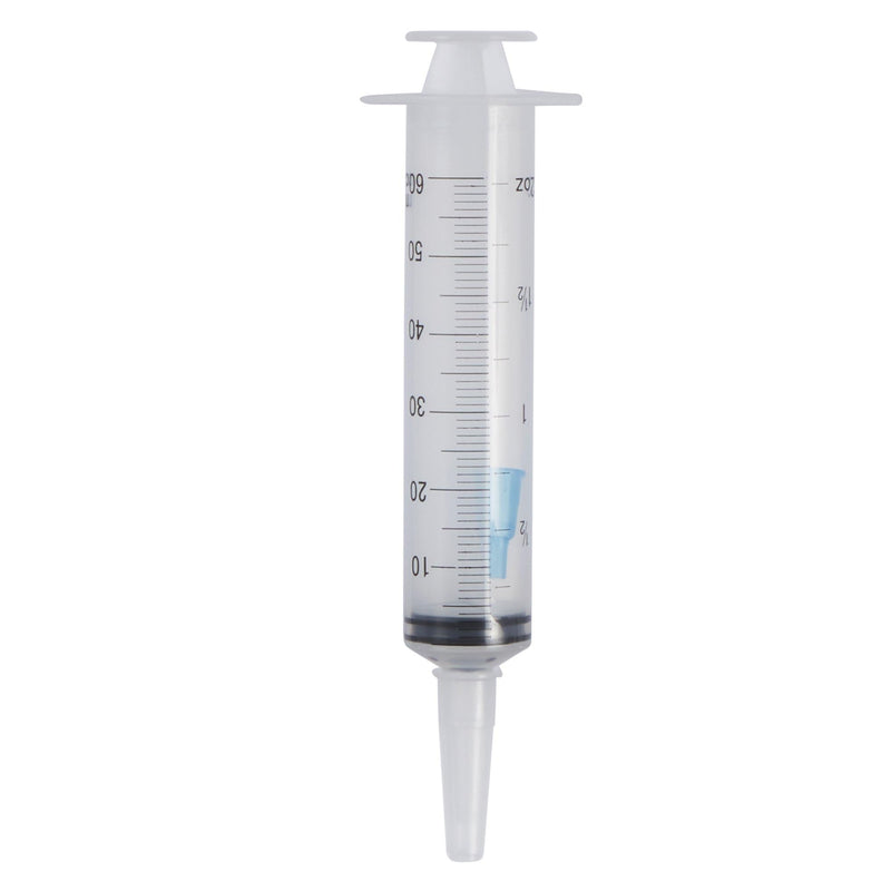 60 cc Irrigation Syringe - 60mL Irrigation Syringe - Sterile - Flat Top - Small Tube AdaptOr - Tip Protector - 20 pk