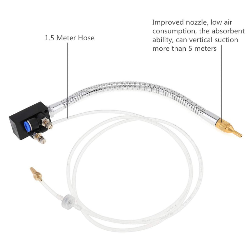YWY Mist Coolant Lubrication System Flexible Metal Hose Oil-Water Separator Spray Unit for Drill Press CNC Lathe Milling Machine Metal Cooling