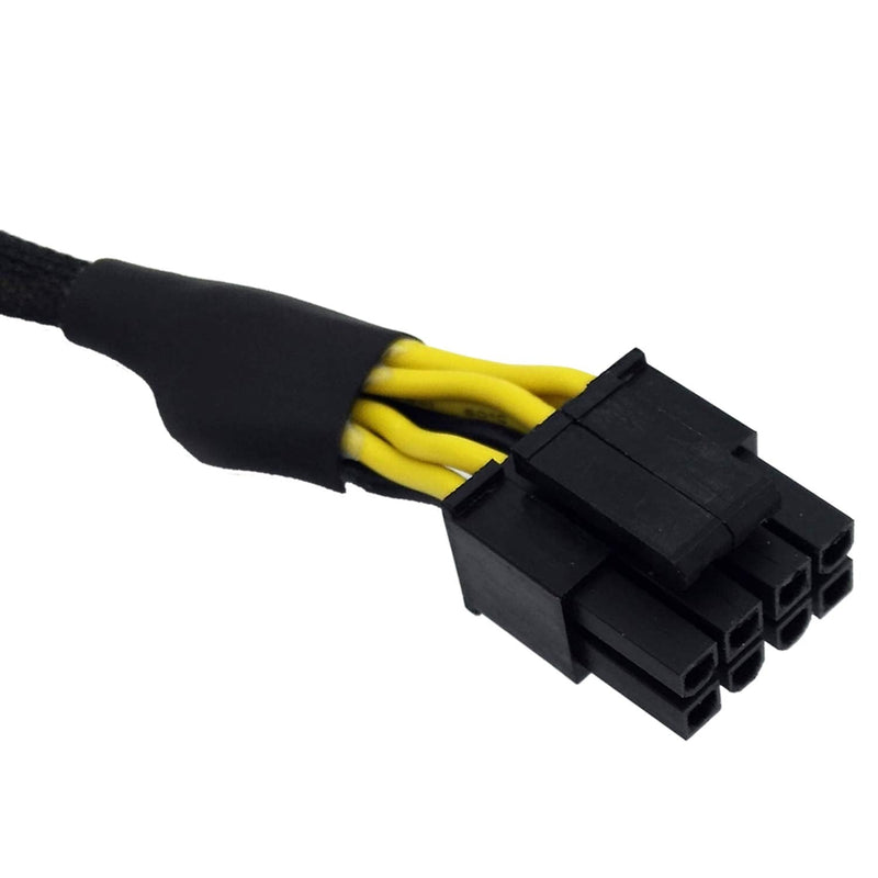 COMeap Molex to CPU 8 Pin EPS Power Cable, LP4 Molex Male to CPU 8 Pin (4+4) EPS-12V Adapter Converter Sleeved 13-inch(33cm)