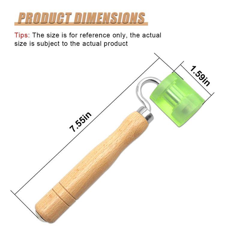 Car Sound Deadening Roller, Wallpaper Seam Roller with Wood Handle, Audio Sound Deadening Application Tool for Heat Abatement Mat, Noise Filter Pads, Wallpaper (1PC) 1PC