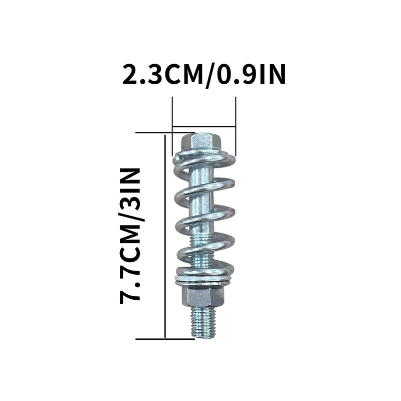 2PCS Exhaust Bolt,Automotive Universal Grade Exhaust Manifold Spring Screw,Muffler Studs Replacement Accessories for Cars Trucks and SUV