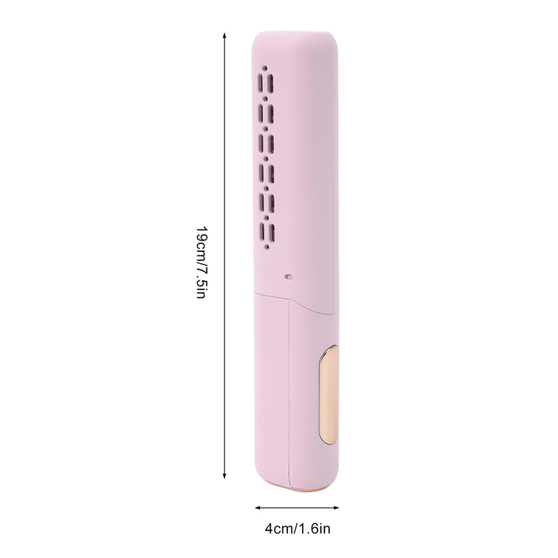  [AUSTRALIA] - Cordless Hair Straightener Brush, Portable Straightening Brush with 3 Adjustable Temperature, Mini Straightening Brush for Travel, Hot Comb Hair Straightener for Women (Violet) Violet