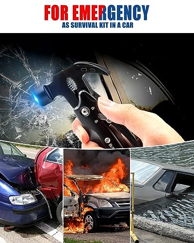 BIBURY Gifts for Men, 12 in 1 Hammer Multitool with 18 in 1 Snowflake Tool