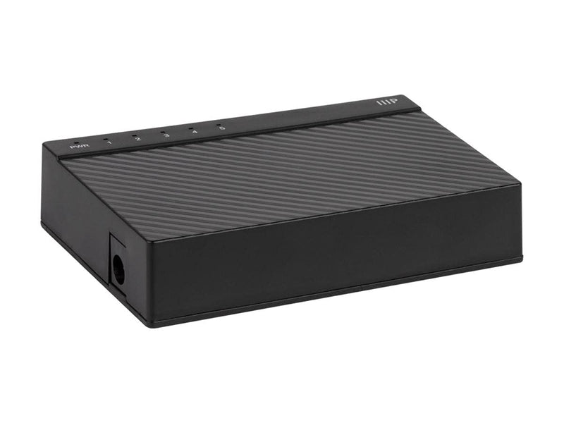 Monoprice 5-Port 10/100/1000Mbps Gigabit Ethernet Unmanaged Desktop Switch, IEEE 802.3ab, Cat5e, Plug and Play, Fanless Design, for Gaming and Streaming