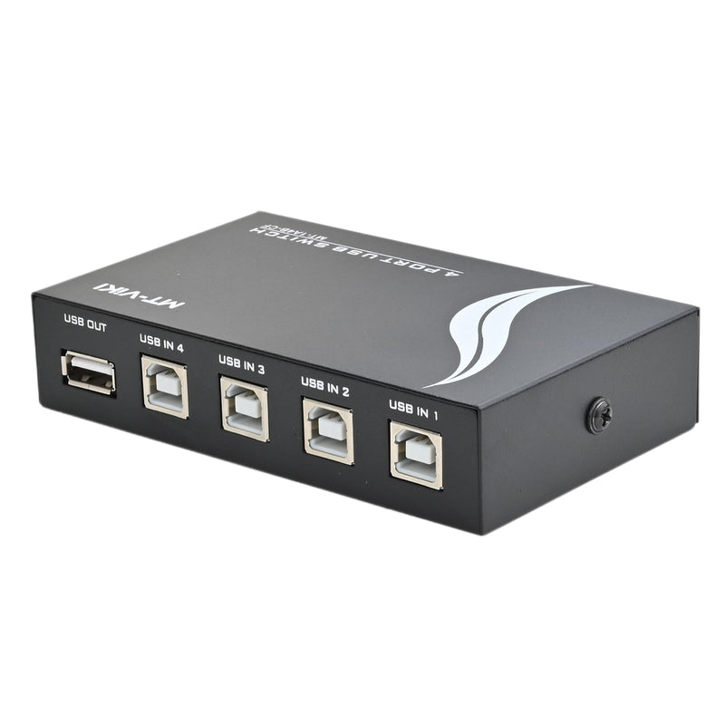 4 Port USB 2.0 Sharing Manual Switch Box Hub 4 PCS Share Switcher 1 USB Device for Printer Scanner Camera Keyboard (4 Port) 4 Port