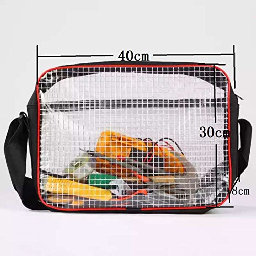 ESD 15.7"L x 3.1"W x 11.8"H anti-static cleanroom clear engineer bag for engineer store tool or computer working in clean room red