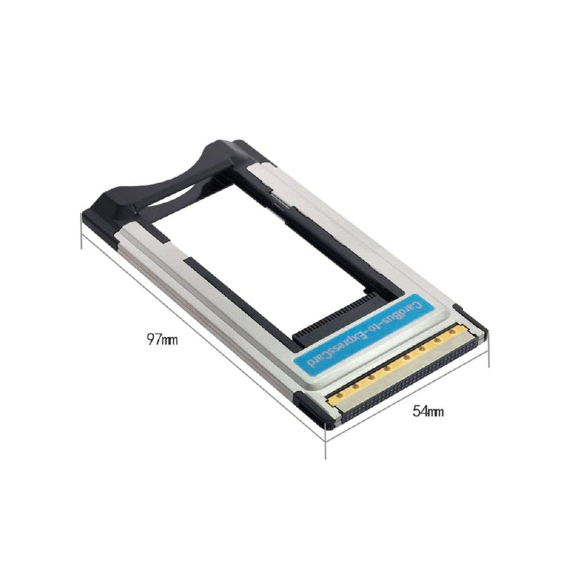 Cablecc ExpressCard Express Card to PCMCIA PC Converter Card Adapter 34mm to 54mm Silver 34mm to 54mm for Laptop