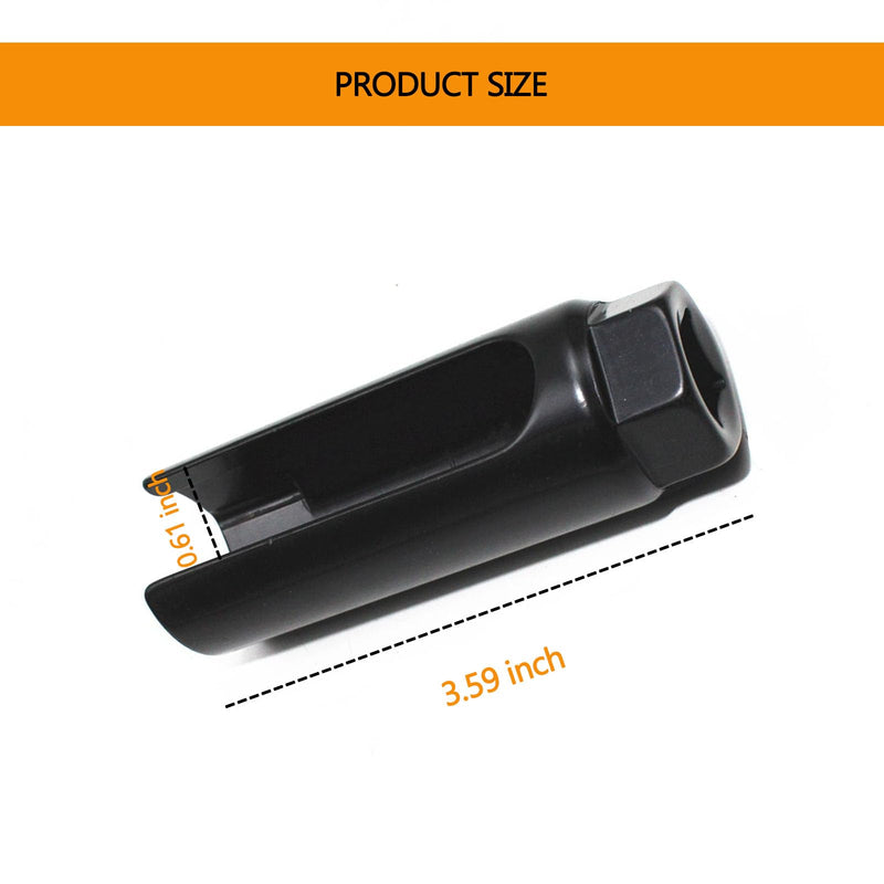 1 PC Sensor Socket, 7/8 inch (22mm) 6-Point, O2 Sensor Wrench Removal Tool, Universal for Most Models of Cars (Black) 1 PC Black