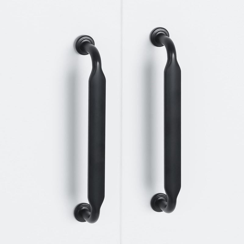 10 Pack Matte Black Cabinet Pulls 3-3/4 Inch(96mm) Kitchen Cabinet Handles Cabinet Hardware for Drawer Pulls 3-3/4' Hole Center(96mm) 10