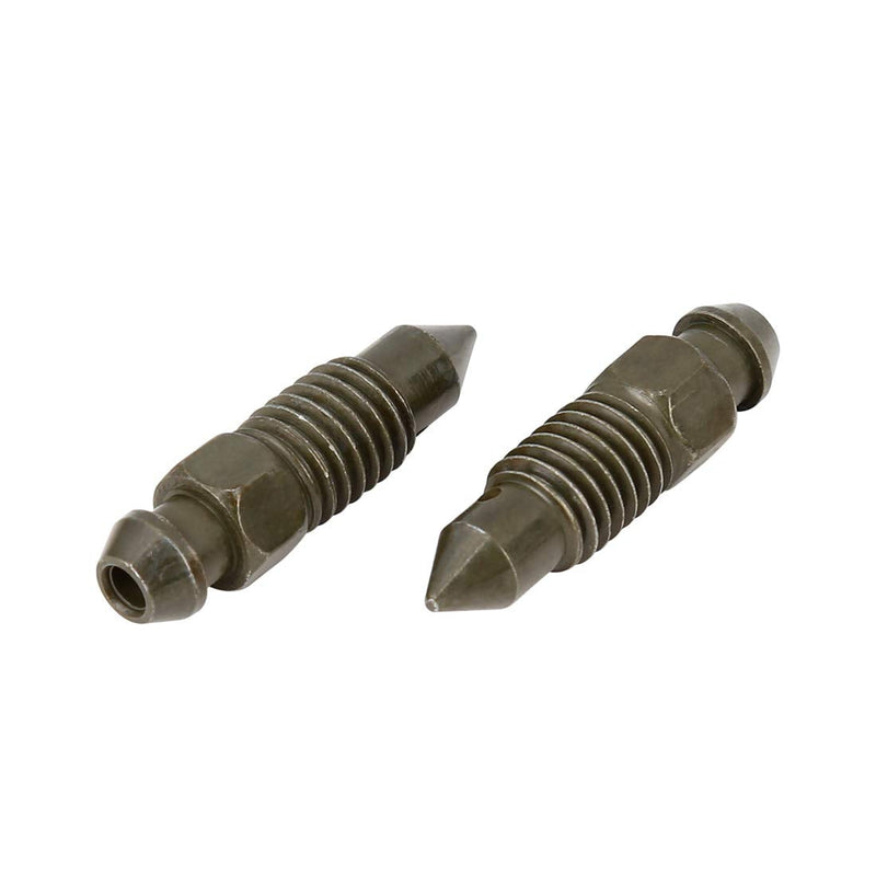 F FIERCE CYCLE 2Pcs M8x1.25mm Banjo Bolt Bleeder Screw with Cap for Motorcycle Brake Master Cylinder