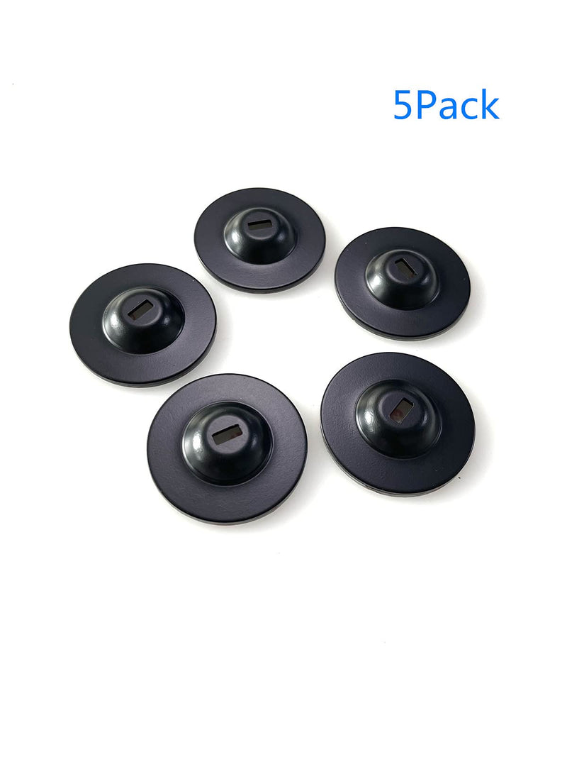 Anchor Plate Adhesive Security Plate with Slot for Cables to Lock Down Laptops, Tablets, Monitors,iPhone Smart Phone, MacBook Pad Ipad, Tablet, Other Electronic Products (Black 5Pack)