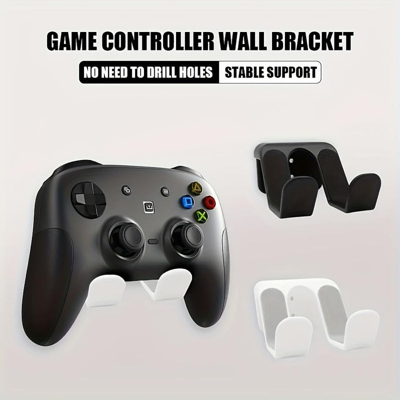 Wall-Mounted Controller and Headphone Stand, No-Drill ABS Gaming Rack