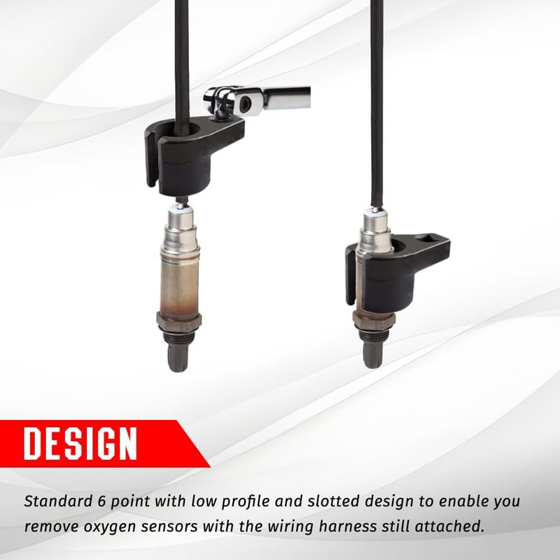 Universal Oxygen Sensor Sockets (2pcs), 3/8 in. Drive, 7/8 in. (22 mm), Offset Wrench Removal Tool