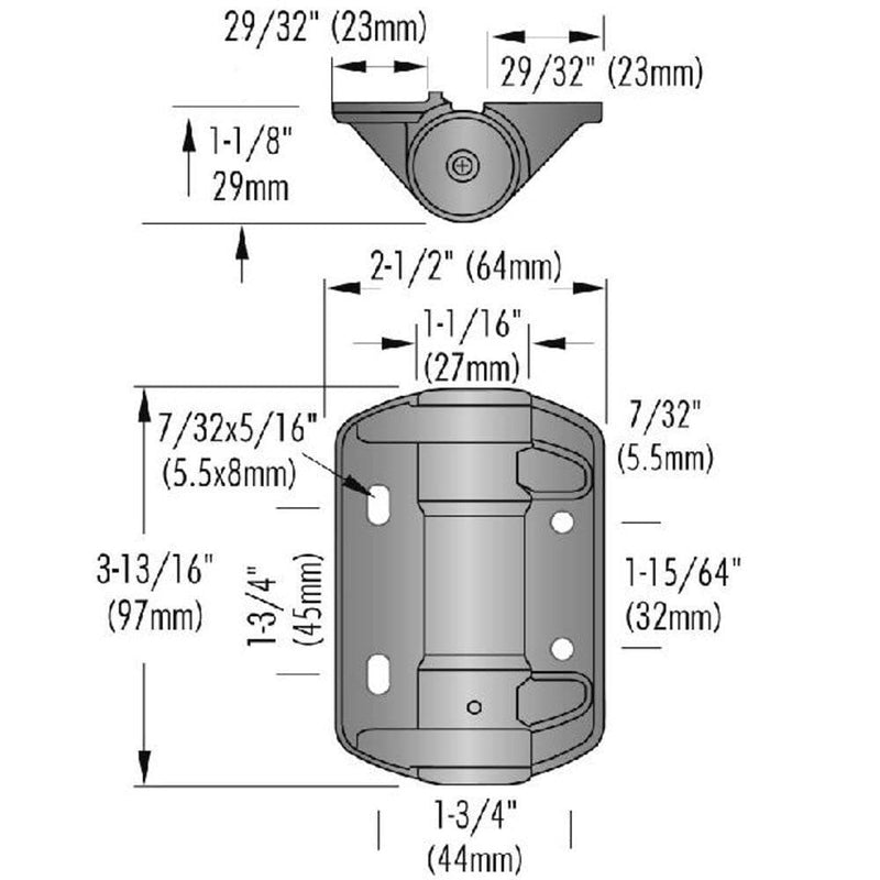 National Hardware N346-206 Truclose Narrow Spring Hinges 2-Pack Black Polymer Self Closing Gate Hardware for Metal Outdoor Gates 3-13/16 in x 2-1/2 in 55 lbs Load Capacity Updated Packaging 3-13/16"x2-1/2"