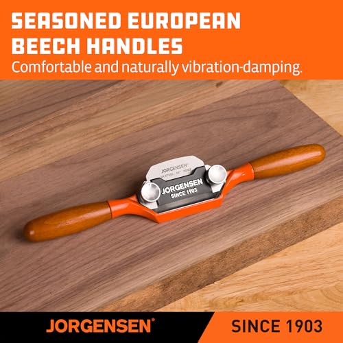 JORGENSEN No.59F Spokeshave for Woodworking – Stainless Steel Hand Planer