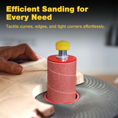 Dark Stone Sanding Sleeves for Oscillating Spindle Sander, Aluminum Oxide, 6-Pack (3, 3, Inches, 240) 3 Inches Very Fine