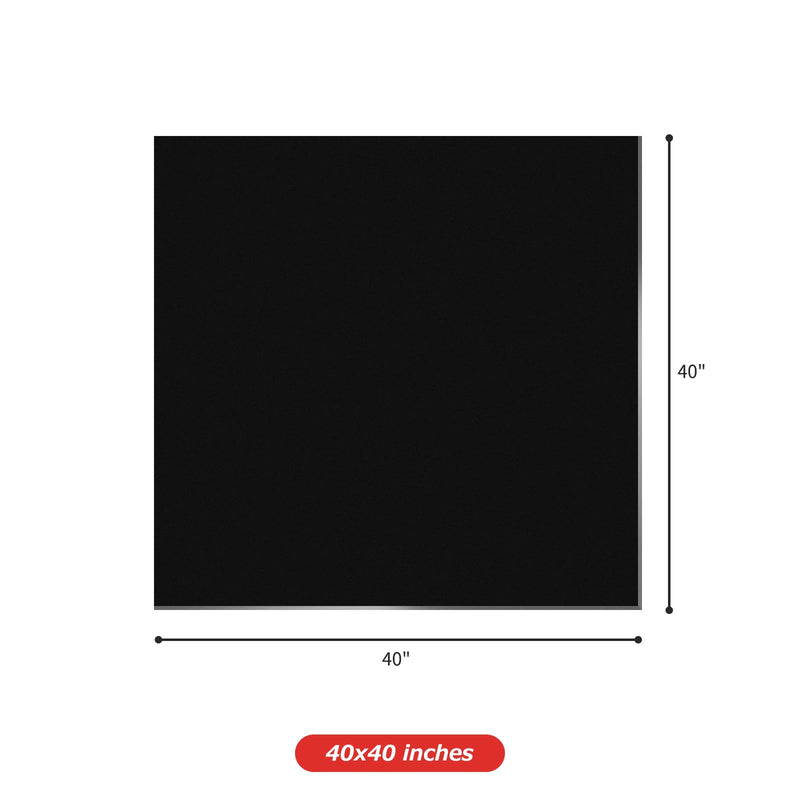 Matace Welding Blanket Fireproof 40x40 Inch Carbon Felt Soldering Mat & Pad, 5mm Flame Retardant Fabric, Heat Shield for Brazing, Automotive Repair, Grill & Smoker, HVAC Plumbing, Black 40x40" 1 Piece 1/5 Inch (5mm)
