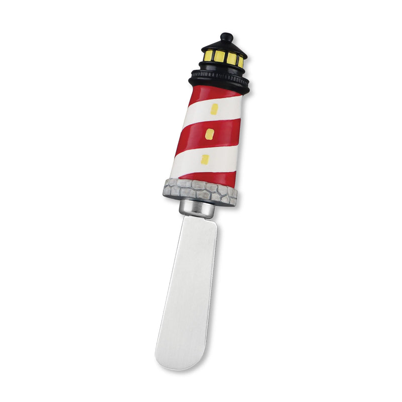 Supreme Housewares Nautical Themed Cheese Spreaders, Hand-Painted Resin Handles with Stainless Steel Blades for Spreading Cream Cheese, Butter, and Jam, Assorted Designs, Set of 4