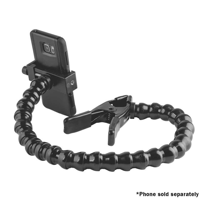 MOGO ModularHose Assistive Technology Phone Holder with Heavy-Duty Spring Clamp (Opens to 2"), 24 Inch Arm 24 Inch (Pack of 1)