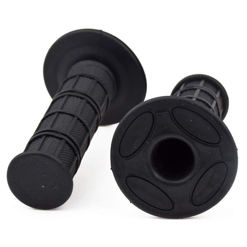 HIAORS 7/8" Motorcycle Hand Grips for CRF YZF WRF KXF KLX Pit Dirt Bike Motocross Motorcycle Offroad Dirt Bike Black