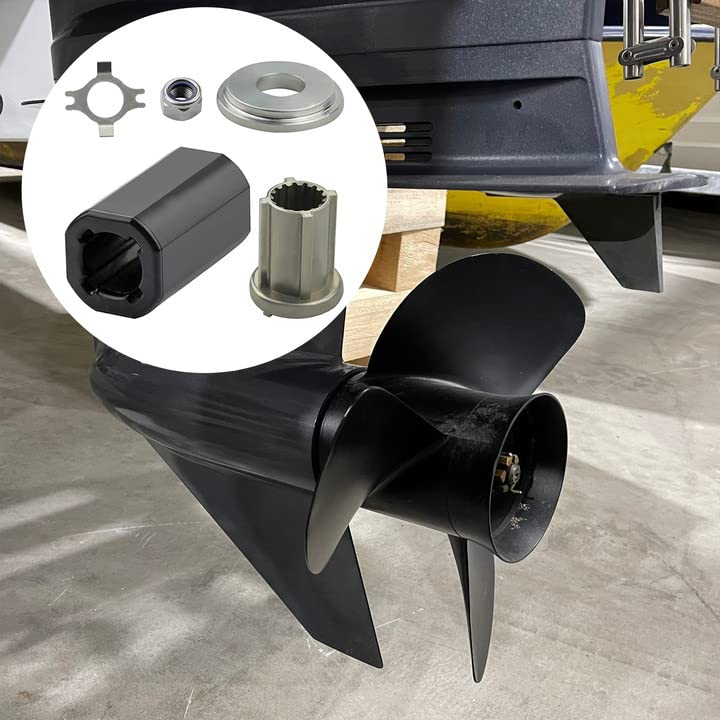 CDIYTOOL 835257Q1 Prop Hub Kit, Hub Kit Mercruiser Alpha One Propeller 835257K1 Replacement Quicksilver for Mercury 135-300 HP, Alpha One, Mercruiser Alpha, Bravo One Drives 135-300HP Outboard Engine