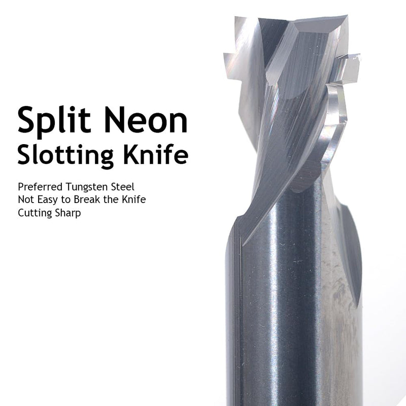 1Pcs CNC Router Bits Engraving Cutter 6mm/8mm Neon Light Strip Slotting Bits Tungsten Carbide Steel End Mill Neon LED Lights Slotting Milling Cutter for Polystyrene Acrylic (6-10D-4.2) 6-10D-4.2