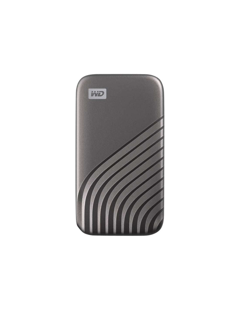 Western Digital 500GB My Passport SSD Portable External Solid State Drive, Gray, Sturdy and Blazing Fast, Password Protection with Hardware Encryption - WDBAGF5000AGY-WESN