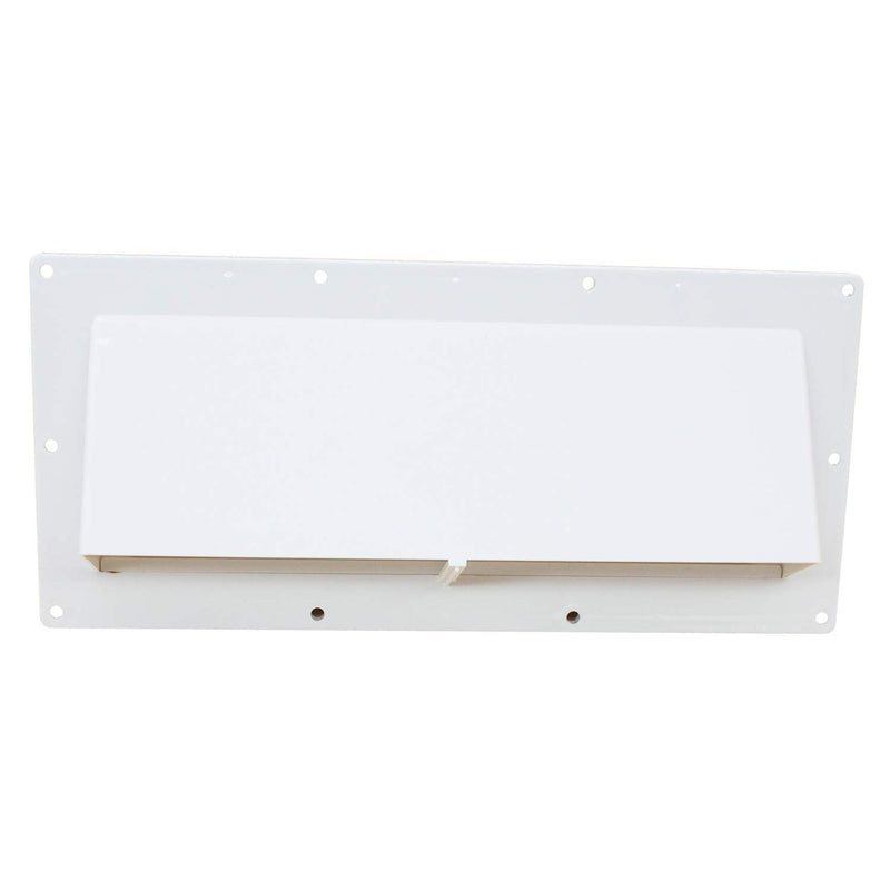 X-Haibei RV Range Hood Exhaust Vent Cover, Stove Bathroom Vent Cover Outside Damper for Motorhome Trailer Camper (White) White