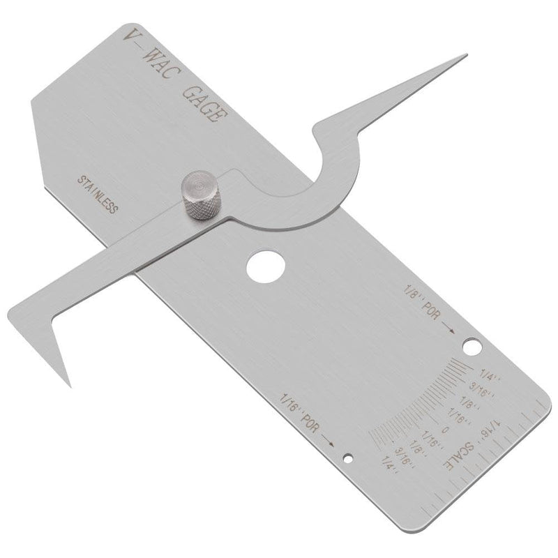 Precision Stainless Steel V-WAC Type Undercut Single Fillet Weld Depth Welding Measure Inspection Tools (Inch)