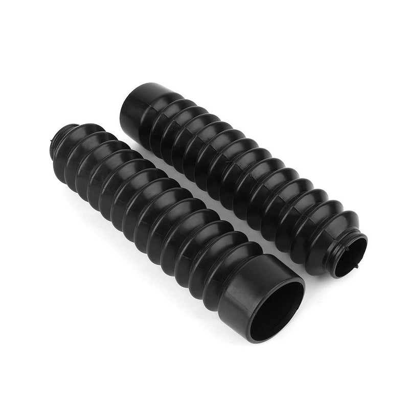 1 Pair/2 Pcs Universal Motorcycle Bike Front Fork Cover, Rubber Front Fork Dust Cover Boots Protector Shock Gaiters Pad Wrap Cover Set