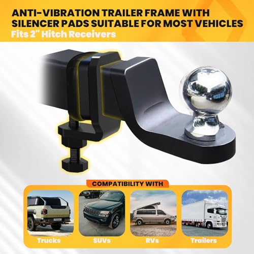 2-Inch Anti-Rattle Trailer Hitch Clamp 2 inch Hitch Clamp