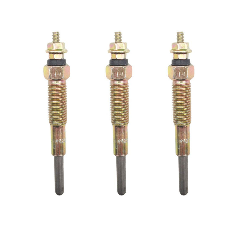 3 Pcs Glow Plug SBA185366190 15231-65512 Replacement for Ford New Holland Tractor TC25 TC29 TC30 TC35 TC45 TC55