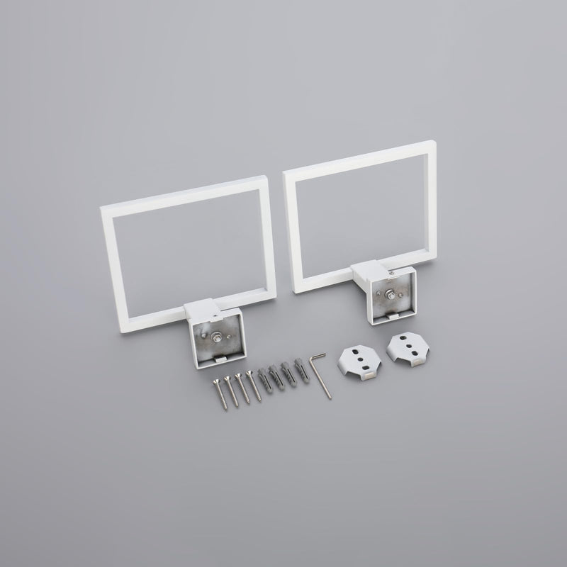 GERZWY Bathroom Towel Ring Stainless Steel Hand Towel Holder for Bath Kitchen Wall Mounted, White